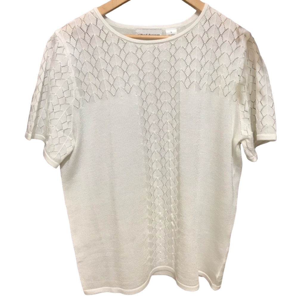 Alfred Dunner cream blouse SzL